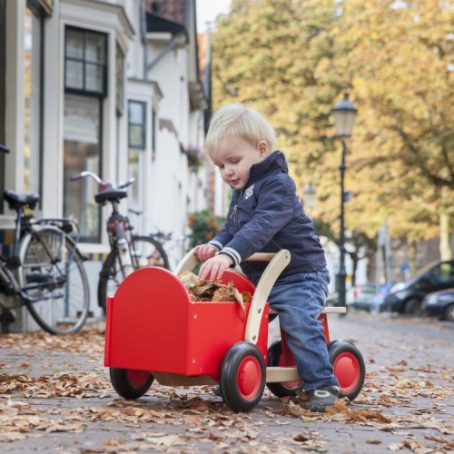 New Classic Toys Houten Bakfiets Rood